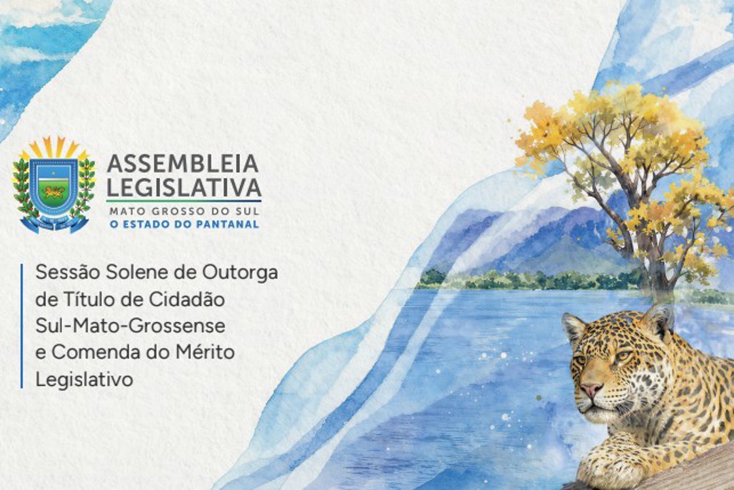 Assembleia realiza sessão solene dia 28 de outubro para entrega de títulos e comendas