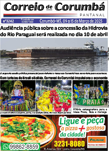 Edição Impressa Domingo, 09 de Março de 2025