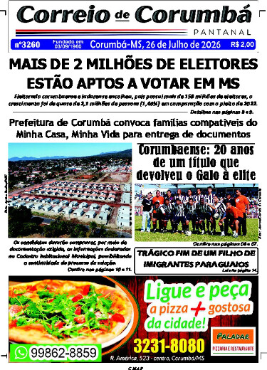 Edição Impressa Segunda, 27 de Julho de 2026