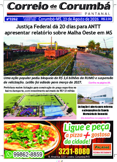 Edição Impressa Domingo, 23 de Agosto de 2026